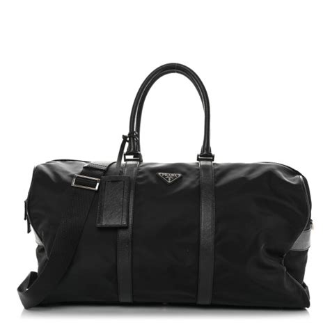 prada viaggio|PRADA Tessuto Nylon Saffiano Viaggio Duffle Black.